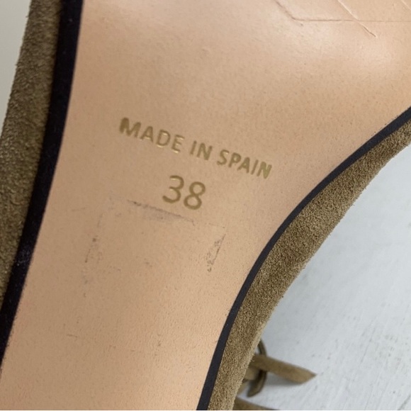 Sixtyseven Tan Suede Heeled Fringe Bohemian Lace Up Booties - Picture 6 of 6